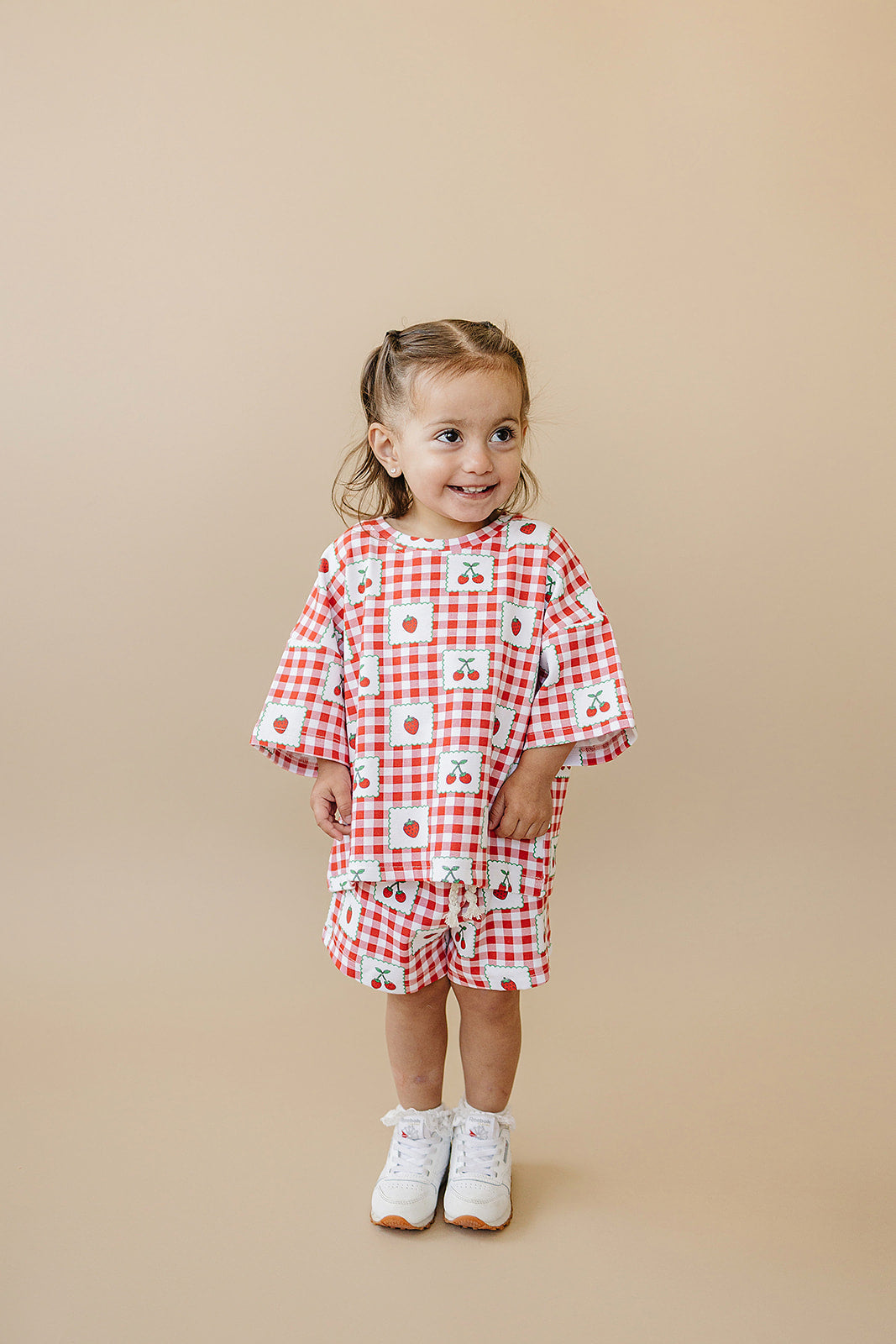Shorts Set | Strawberry Gingham