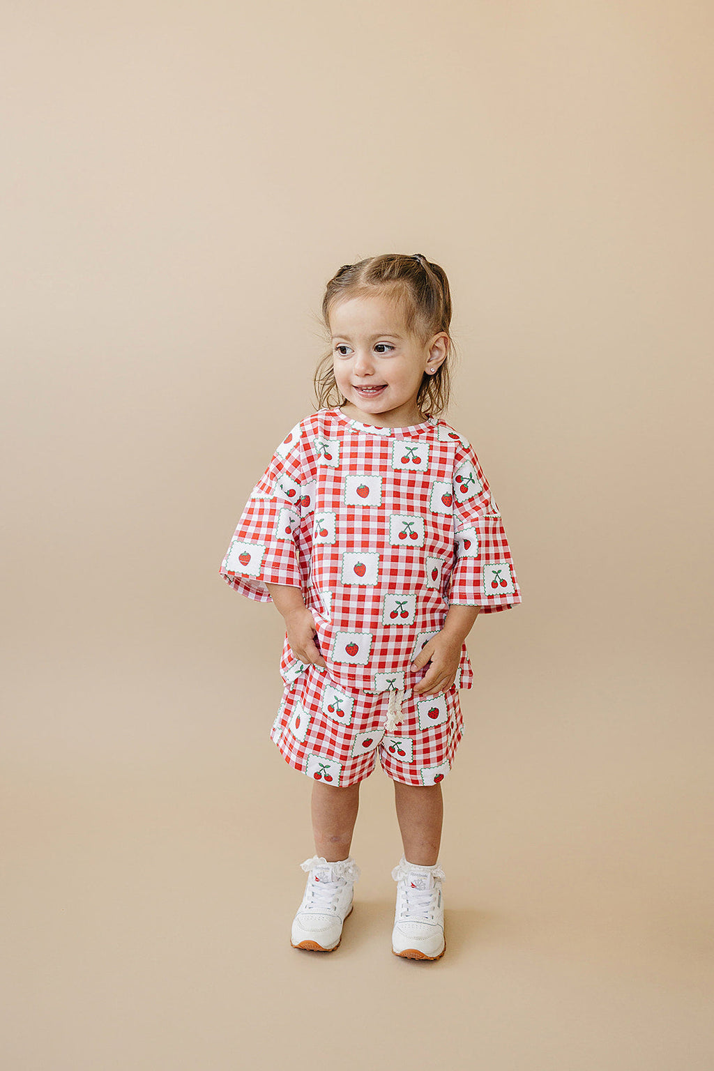 Shorts Set | Strawberry Gingham